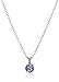 Amazon Collection Sterling Silver Amethyst Pendant Necklace