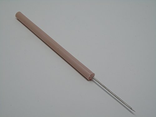 PACK OF 12 DISSECTING DISSECTION TEASING NEEDLE STRAIGHT WITH PLASTIC HANDLE ( HTI BRAND)