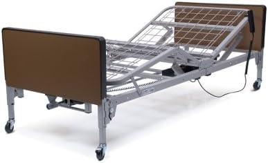 Patriot Semi-Electric Bed with 1633-Innerspring Mattress and FDA Half Rails, 1EA