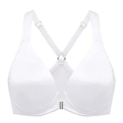DELIMIRA Women's Front Closure Racerback Bras Plus