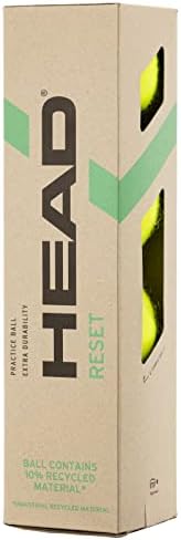 4B Reset (4 Balles) Balle de Tennis, Jaune, One Size
