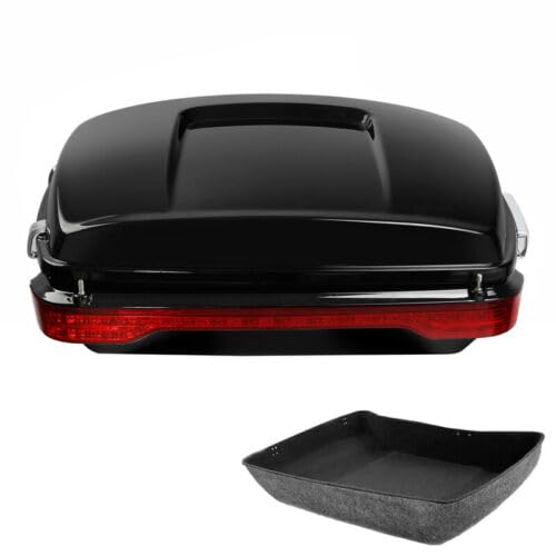 TCMT 10.7" Chrome Latches Chopped Pack Trunk LED