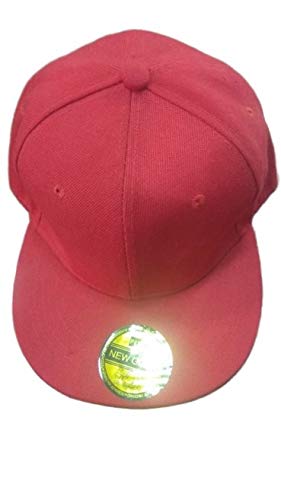 solid red baseball cap