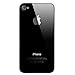 Black Cover OEM Replacement Glass Back Battery Cover for iPhone 4 A1349 Verizon (Black)