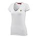 Ferrari Ladies White V-Neck Tee Shirt