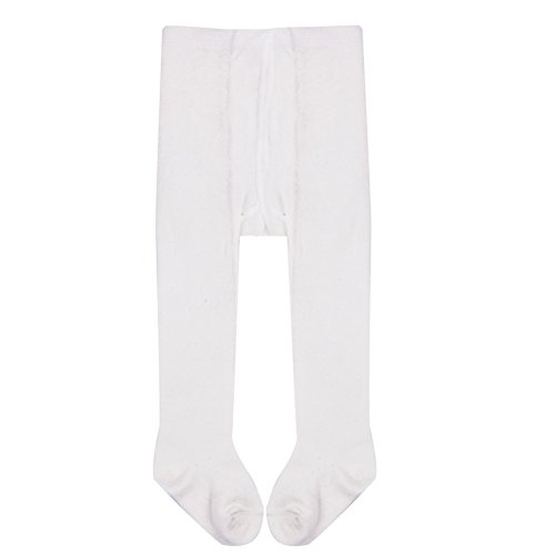 Baby Girls Toddler Kids Tights Stockings (9-18, White) - Thumbnail 2