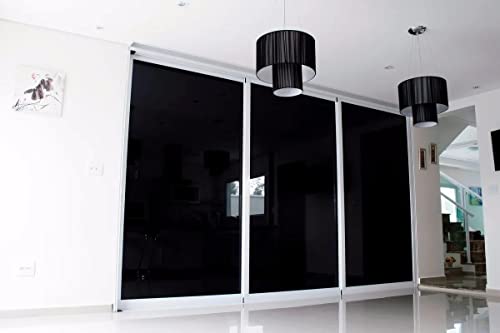 Adesivo Preto Blackout Impermeável Lavável Bloqueia Luz Janela Vidro Porta 2m x 70cm