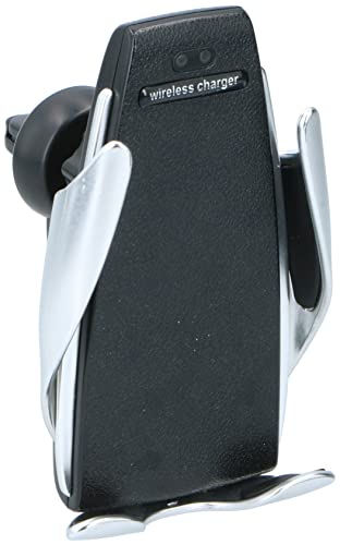 Dunlop Phone Holder with Wireless Charging - Qi Technology - 360º Swivel - Black/Silver