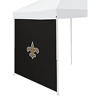 Logo Brands NFL New Orleans Saints Side Panel, One Size, Charcoal