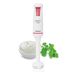 Inalsa Robot 5.0 PS Hand Blender, 500W (White/Red)