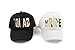 Bachelorette Party Bride White Cap Gold Metalllic Trucker Hats (White Bride)