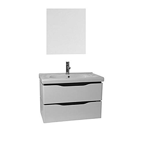 Nameeks VN-W24 Venice Wall Mounted Bathroom Vanity Set with Vanity Mirror Inclu…
