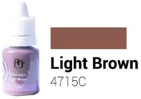 Semi Permanent Makeup Pigments, LUANES Eyebrow, Lips Micropigments, SPMU (05 Eyebrow: Light Brown, Soft Gel, 10ml)