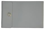 Gray Vinyl Checkbook Cover for End-Stub Wallet Checks