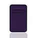 Magic Vosom Card Secure Holder Stick on Lycra Wallet Pouch Support iPhone 6 7 Samsung Galaxy and Blu Smartphones Purple