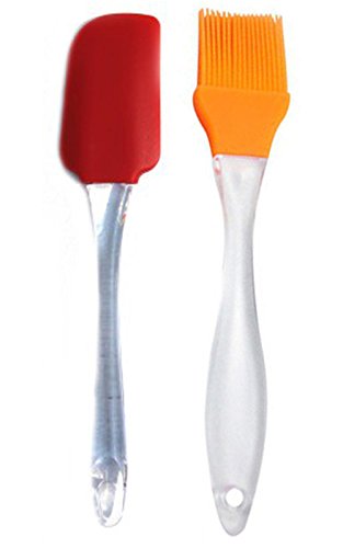 Everything Imported Silicone Spatula And Pastry Brush Set (Multicolour)