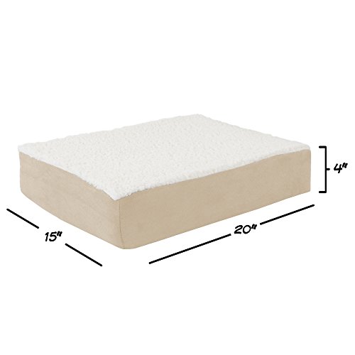 Orthopedic Dog Bed 2Layer Memory Foam Dog Bed with Machine Washable