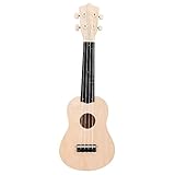 21 inch Ukulele DIY Kit Set, Lindenwood Body Neck Bridge Fretboard Ukulele Crafts for Learning Children's Gift