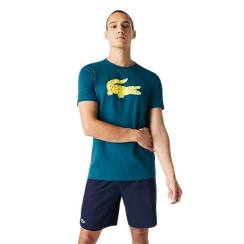 Lacoste Men's Ultra Dry XXL Logo Sport T-Shirt, Danube/Daphne Yellow, 3X-Large Image