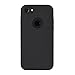 iPhone 7 Case, iPhone 8 Case, Black Durable Shock Absorbing Rubber Cover with Excellent Grip fits 4.7 inch iPhone - Tough & Protective and Light & Slim | totallee The Doberman (Black)