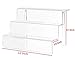 CY craft Acrylic Riser Display Shelf,3 Steps Display Stand for Amiibo Funko POP Figures,Cosmetics or any other Toys and Knickknacks,12x8x8.7 Inch,Clear,Pack of 1