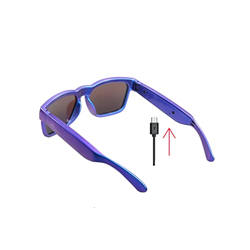 OhO Bluetooth Glasses,Voice Control and Open Ear Style Smart Glasses to Listen Music and Calls,UV400 Protection Lens