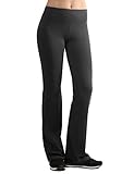 TWINTH Womens Cotton Spandex Bootleg Flare Yoga Fitness Pant
