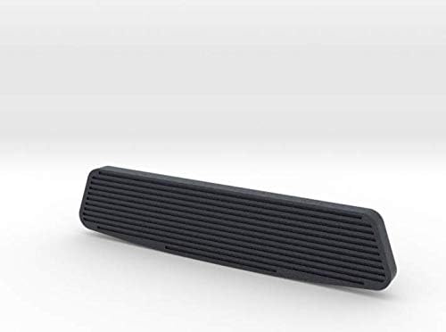 shapeways Insert-MRX-HP-HOR-GRV, Black PA12