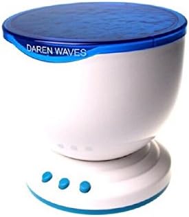 Night Light,Great NewK Ocean Wave Night Light, Projector&amp;Music Player Blue Sea Daren Waves Projection Lamp Mini Portable Speaker and Aurora Master LED Lamp in Living Room Bedroom for Kids(Blue)