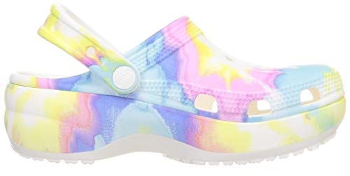 pastel platform crocs