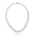 Gem Stone King White Shell Pearl Necklace For Women (Round 8MM to 16MM, 18 Inches Length)
