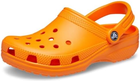 Crocs Unisex adult Comfortable Classic Clog Shoes, Color: Orange