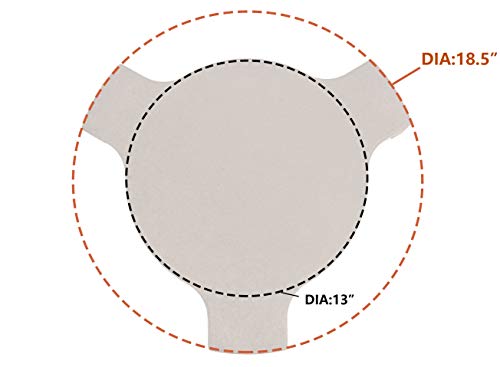Pit Boss 22" Ceramic Heat Deflector For K22 Charcoal Grill – Indirect Cooking For Smoking, Baking, Pizza