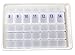 XL Monthly 31 Day Pill Organizer with Individual Weekly Organizers and Two Pill Box Storage Trays (AM/PM) BPA Free Unconditional Guarantee