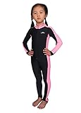 UV Protection Swimsuit Front Zipper Long Sleeves Rash Guard For Kids Perfect Fit