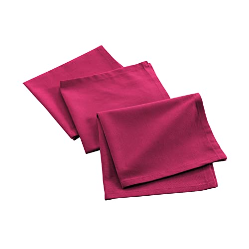 Douceur dInterieur Mistral servetten, 40 x 40 cm, fuchsia, 3 stuks