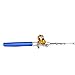 Hearts Shop Mini Portable Pocket Fish Pen Shape Aluminum Alloy Fishing Rod Pole Reel Combos Blue