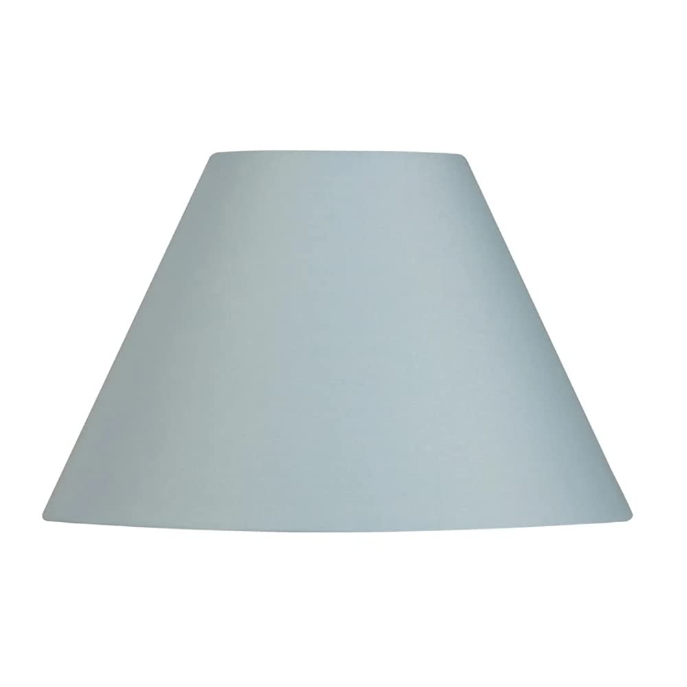 Oaks Lighting 10-inch Cotton Coolie Shade, Light Blue