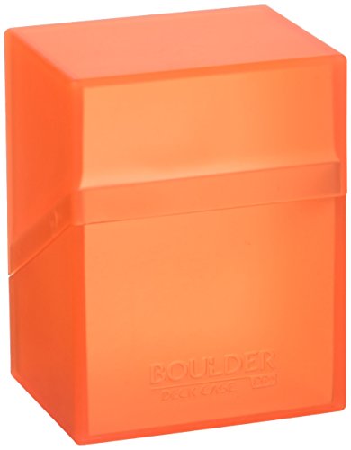 Ultimate Guard Deck Box Boulder Standard 80+ Poppy Topaz Orange Collectible Card Protection