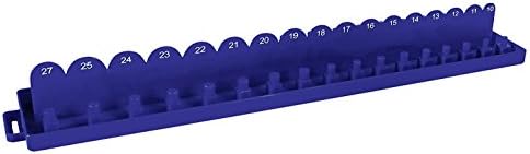 Shop-Tek/C-H ABS Plastic Socket Set Tray Organizer Case with Double Rows (METRIC), 1/2" Drive - Sold by Ucostore Only
