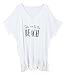 Oryer Womens Letters Print Baggy Swimwear Bikini Cover up Beach Dress T-Shirt