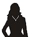Heartland Store Women's Sterling Silver Fleur-de-lis Teardrop Miraculous Pendant + 18 Inch 2.1mm Rhodium Plated Chain & Clasp