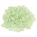 100 Glow in the Dark Pebbles Stones for Walkway Yellow Green / Decorative Gravel for Your Fantastic Garden or Yard