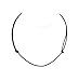 Neptune Giftware Mens Black Leather Cord Necklace Leather Choker Leather Necklace