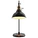 Amazon Brand – Stone & Beam Walters Vintage Task Table Desk Lamp With LED Light Bulb - 7.6 x 10 x 19.9 Inches, Black