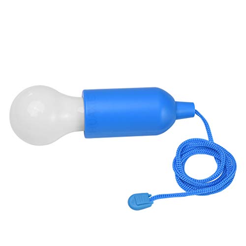HUAXIE LED Pull Cord Tent Light, Portable Hanging Camping Lantern Indoor Outdoor for Home Decorations LED Lights (Blue)