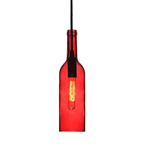 V-TAC SKU. 3769 – Bottle vt-7558 Bulb, E14, and Other Materials, Plastic, red, Height x Width x Depth: 72 mm x 280 mm x 1050 mm