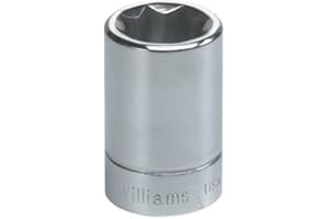 Williams B-628 3/8 Drive Shallow Socket, 6 Point, 7/8-Inch