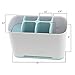 Glendan X-Large Toothbrush Holder, Upgraded Bathroom Toothpaste Caddy,Multifunctional Toothbrush Stand 6 Slots for Electric Toothbrush, Toothpaste, Comb, Razor