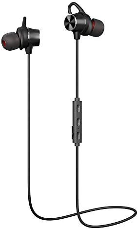 Bluetooth Headphones, GRDE V4.1 Bluetooth Headset with Magnetic Earbuds Snug Fit for Sports (Waterproof Wireless Bluetooth Headphones for 10 Hours Playtime, CVC 6.0 Noise Cancelling Microphone)
